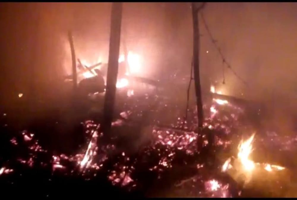 Brother and sister Burnt alive during fire broke out in hut ramnagar