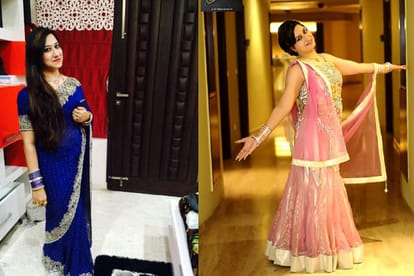 Karva Chauth Special Light saree and cocktail jewelery women first choice