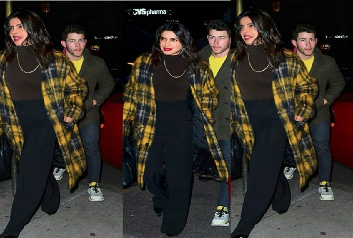 Priyanka Chopra and Nick Jonas twin in yellow