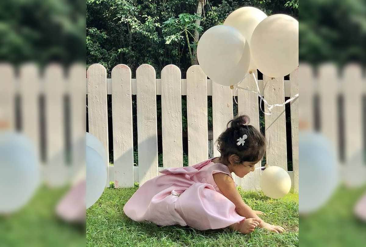 asin share her 18 month old daughter arin photo on social media