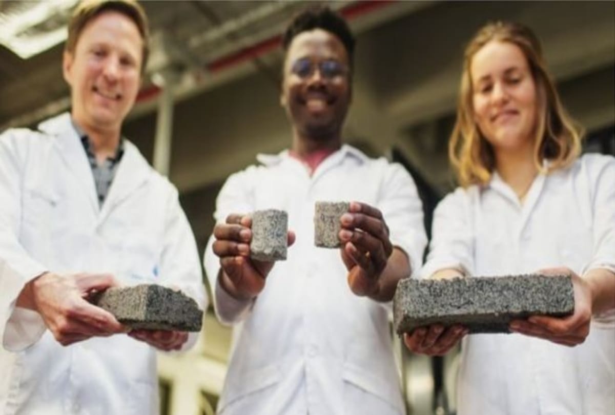 Now the brick will be made by urine