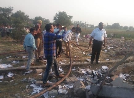 PICS: Eight dies in cracker factory blast in Budaun