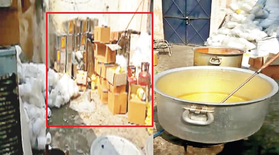 Chemical oil is being prepared in Meerut on festivals