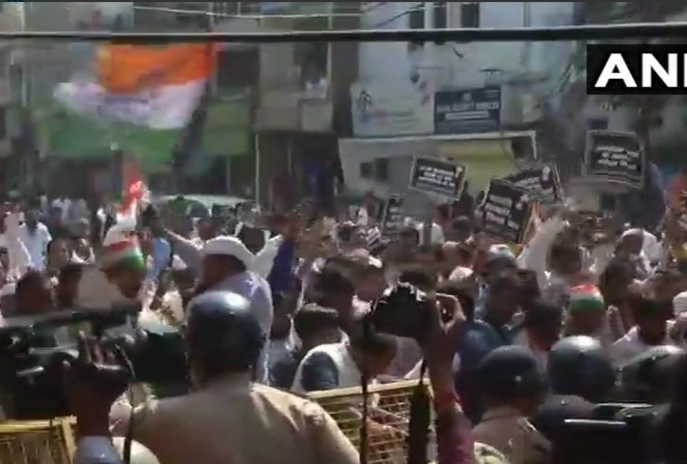 security forces deployed outside cbi office in lucknow.