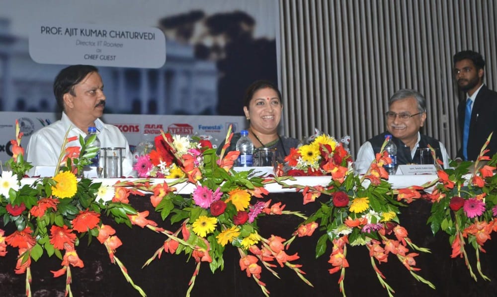 google map bring Union Textile Minister Smriti Irani in wrong place
