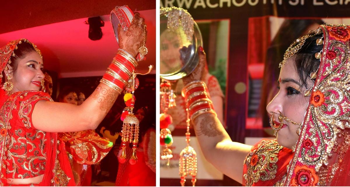 Karwa chauth special night organised in varanasi
