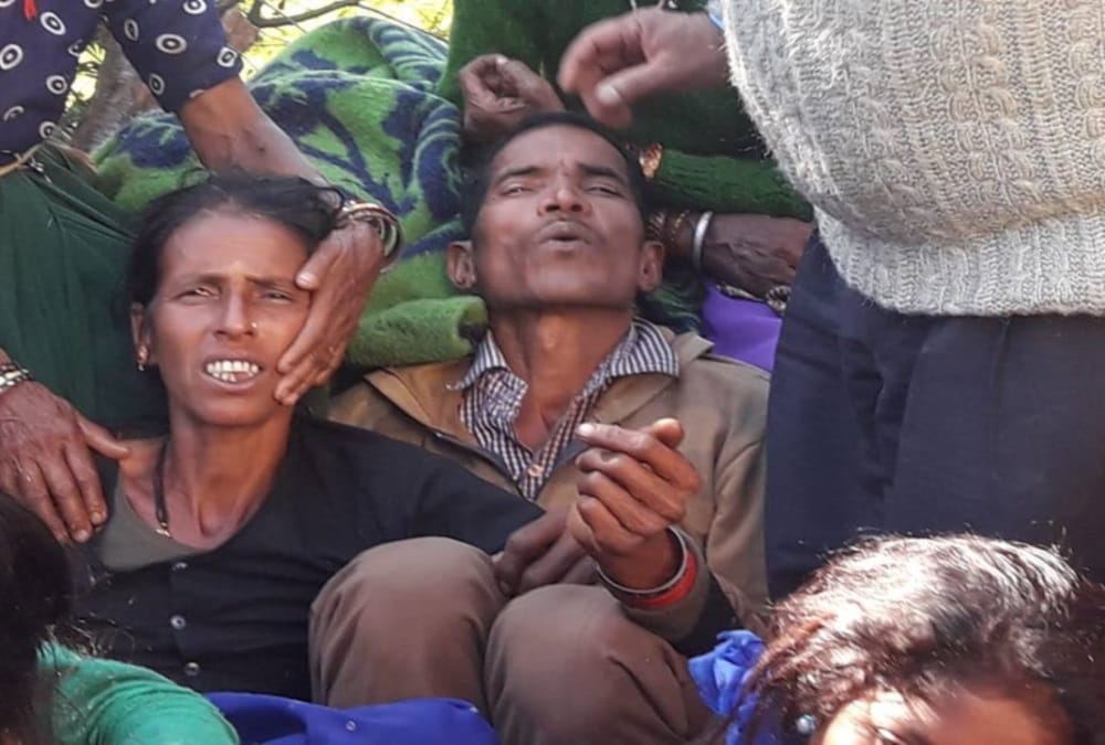 Martyr Rajendra family crying badly to see dead body emotional photos