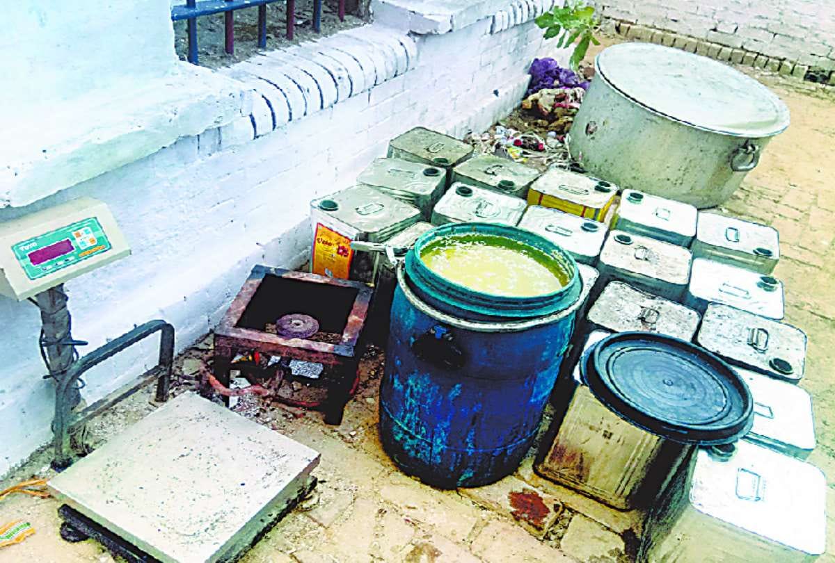 fsda raid on illegal factory of desi ghee in lucknow