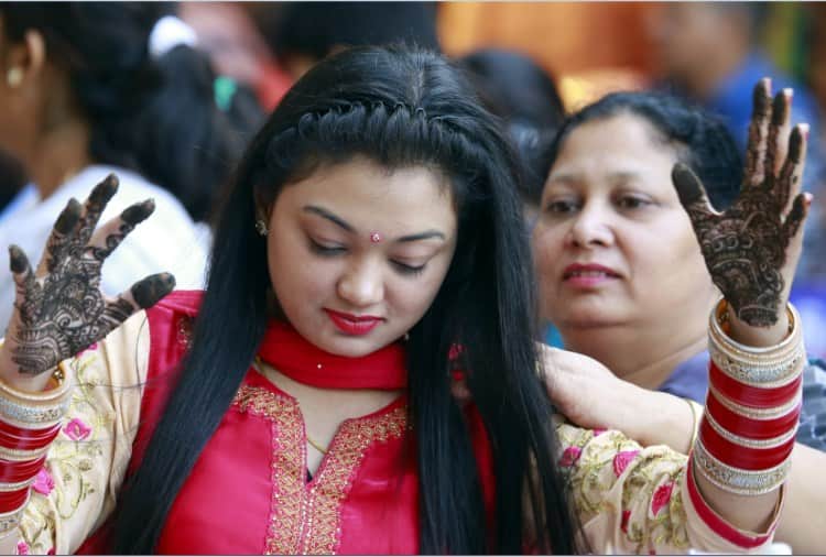 Karva Chauth Celebration in Chandigarh, Hindu Festival