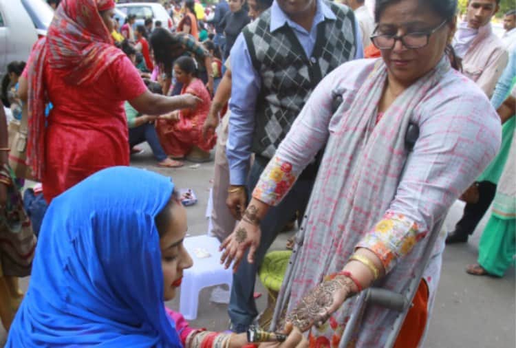 Karva Chauth Celebration in Chandigarh, Hindu Festival