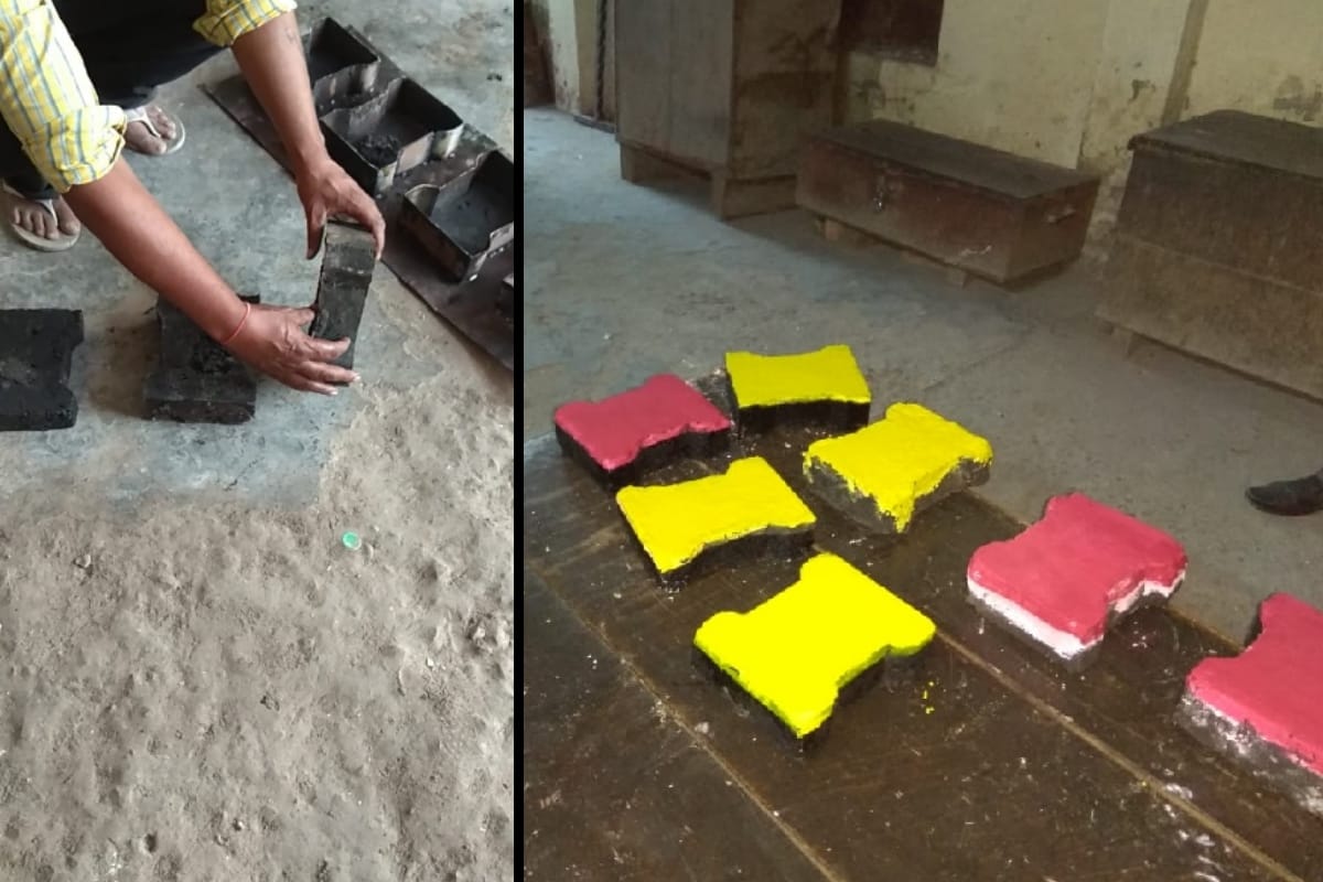 cant board engineers Interlocking tiles made from polythene in meerut