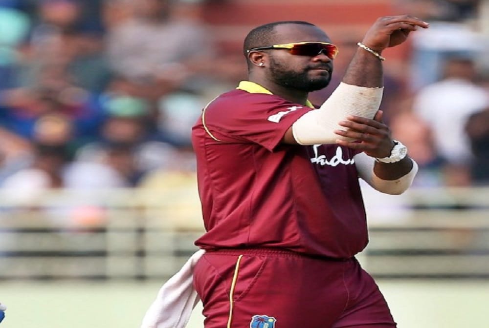 Ashley Nurse celebrate different way after taking wicket of shikhar dhawan