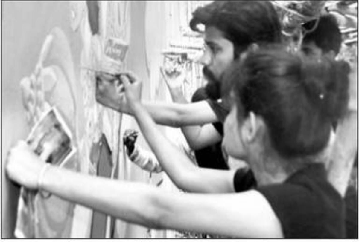 Devasur Sangram will be show on wall during Prayag Kumbh
