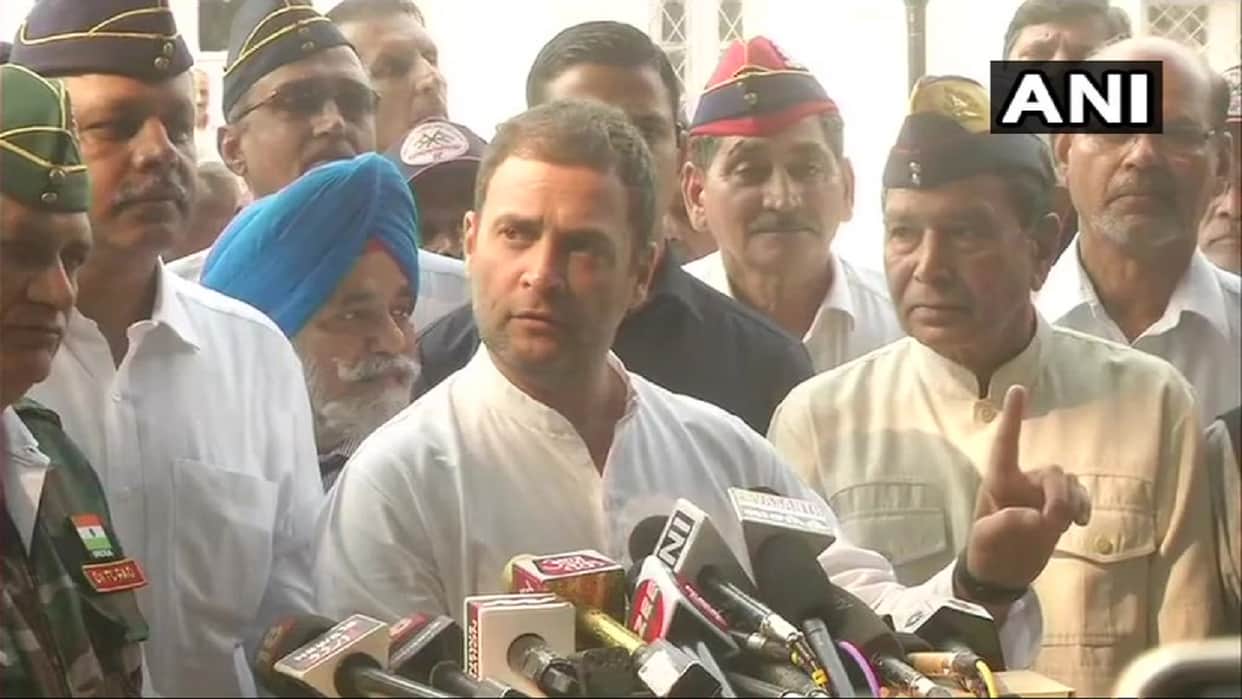 Congress President Rahul Gandhi said OROP has not been implemented by the Prime Minister