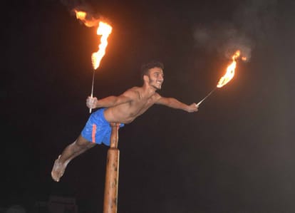 IIT BHU annual sports function spardha start
