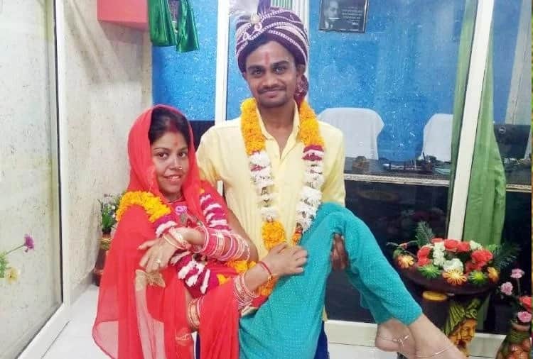 unique love story and first karva chauth of disable women in hisar