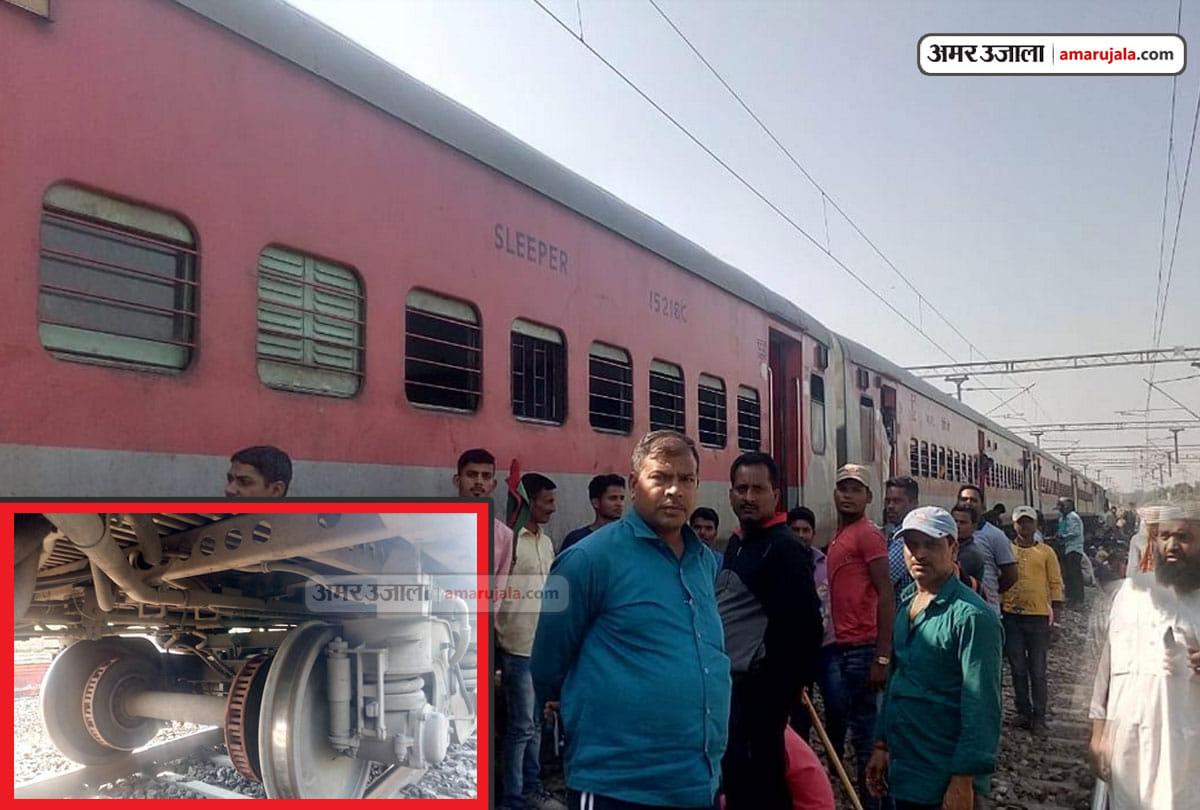 archana express train sleeper coach wheel got jam in kathua jammu kashmir