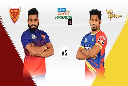 Dabang Delhi KC vs UP Yoddha pro kabaddi 2018 live updates