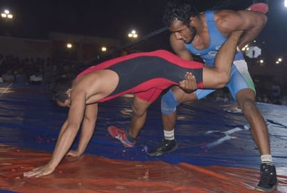 Wrestling Competition organized by Indian Wrestling Federation in agra