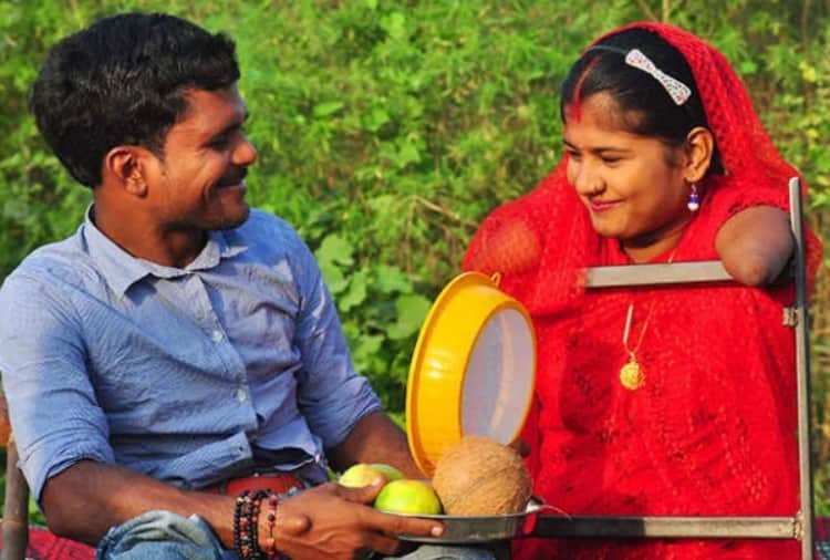 unique karva chauth of disable couple of chandigarh