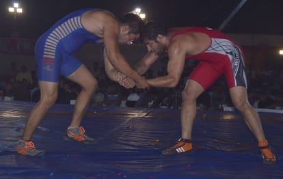 Wrestling Competition organized by Indian Wrestling Federation in agra