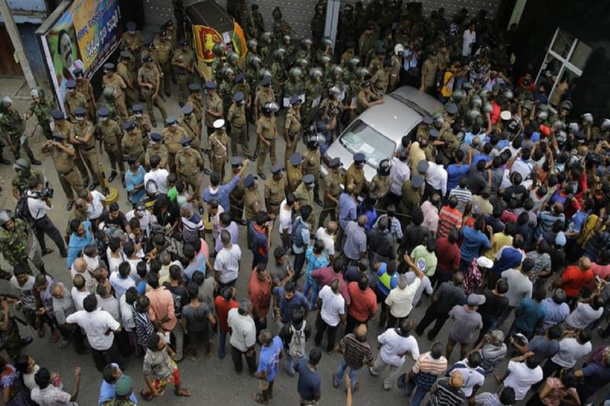 sri lanka: Minister arjuna ranatunga security guard fired on the crowd