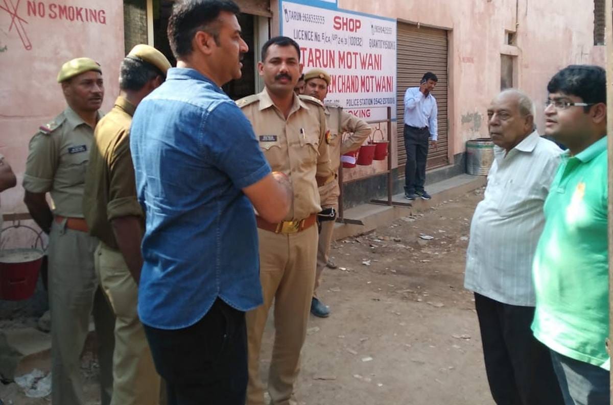 Varanasi police found illegal cracker during raid on trader