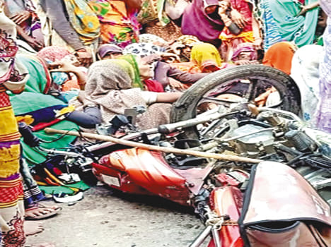 Two bike riders killed by truck collision