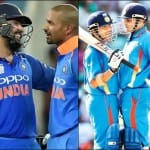 rohit sharma and shikhar dhawan breaks sachin tendulkar and virender sehwags partnership record