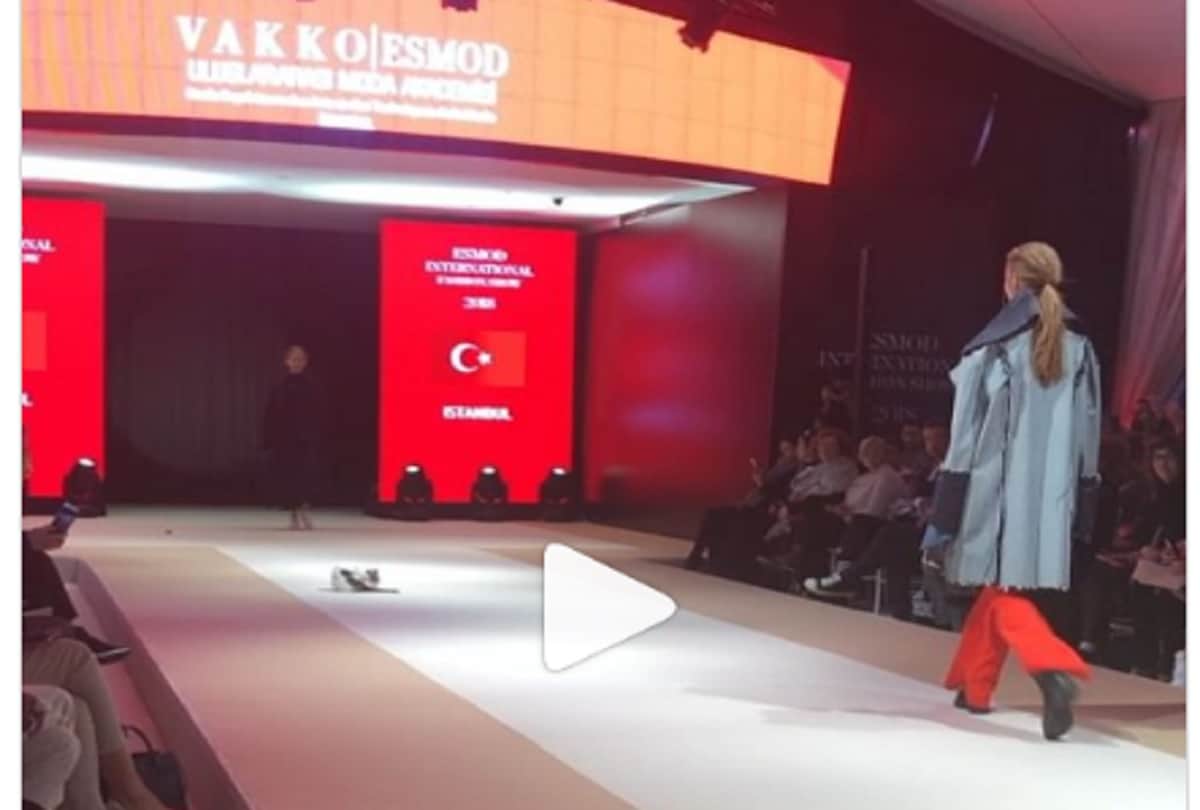 cat steals the show after crashing fashion event in istanbul, video viral