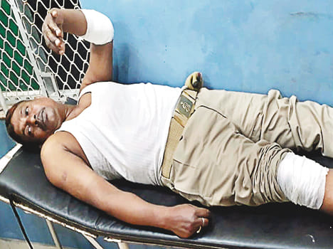 Chalky Incharge and two Constable injured in collision with Nilgai