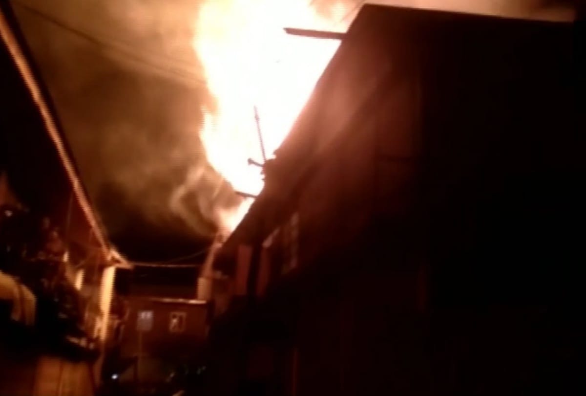 Fire broke out in municipal committee building in south Kashmir Shopian district