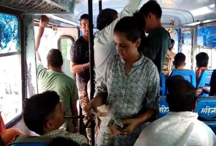 Two daughters Mother Sharmila Becomes Haryana Roadways Bus First Lady Conductor