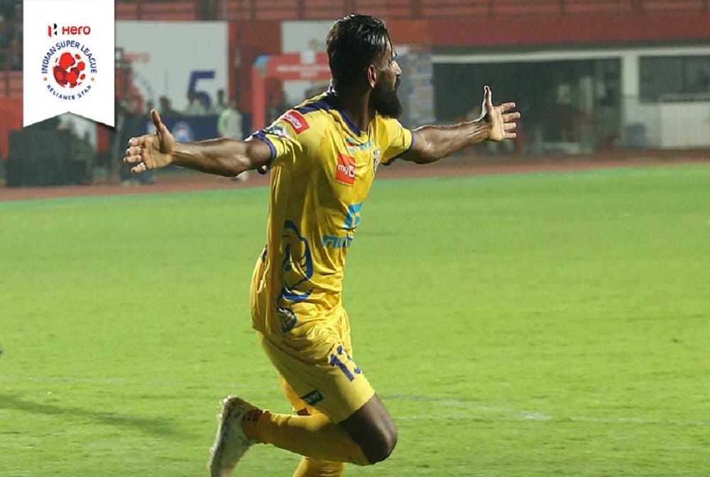 Jamshedpur FC vs Kerala Blasters FC match draw by 2-2 in isl 2018