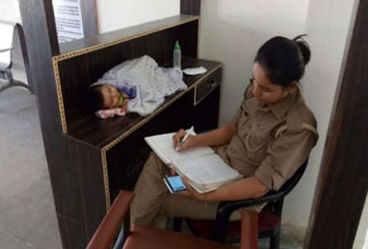 women constable reached dgp office for transfer to home district