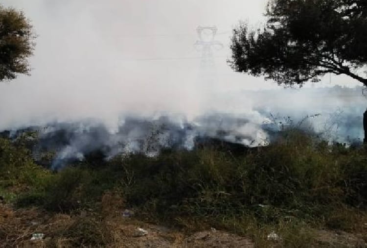 Continuous stubble burning in Punjab