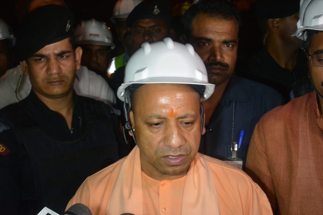 CM yogi night visit varanasi before pm modi tour