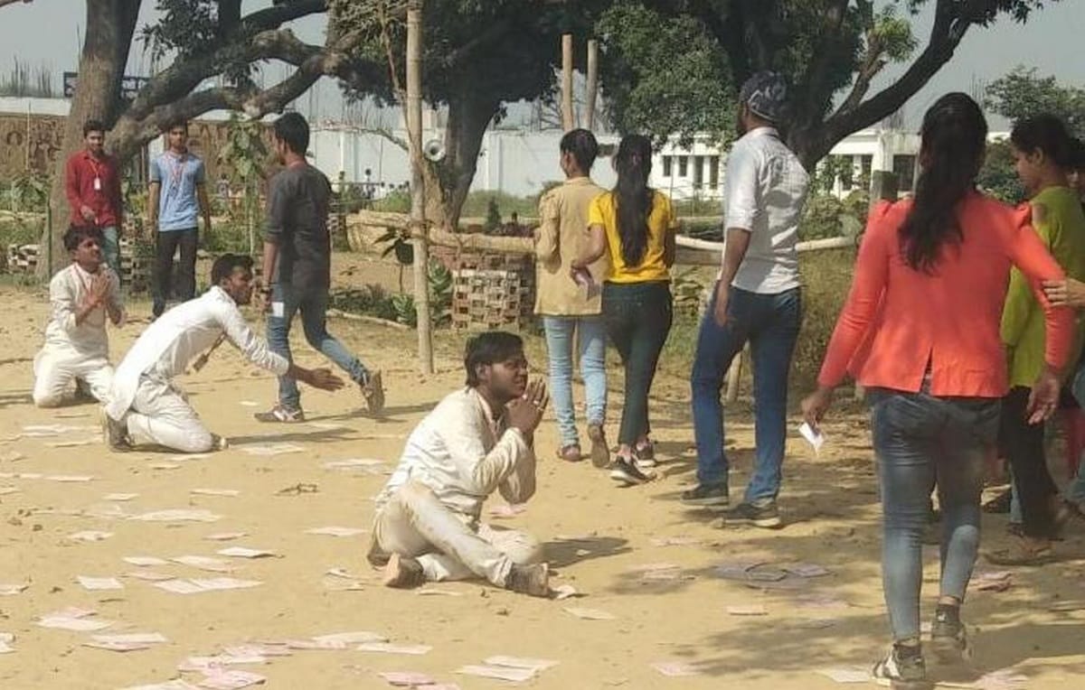 Student union election in kashi vidyapith gangapur campus amazing photos during poll