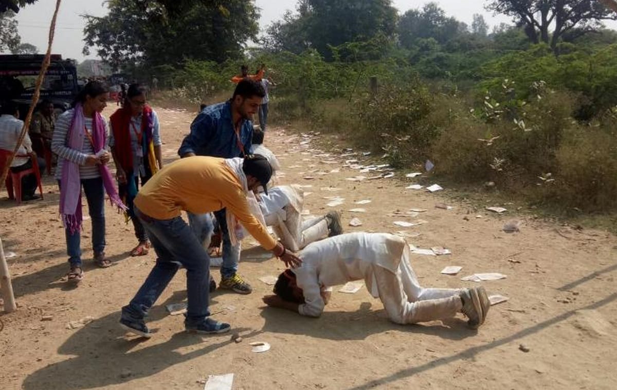 Student union election in kashi vidyapith gangapur campus amazing photos during poll