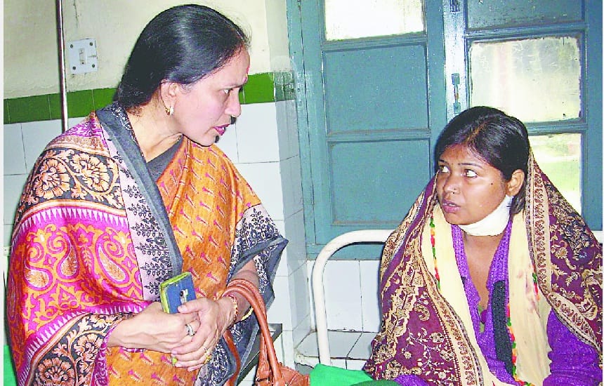 wife got injured by husband