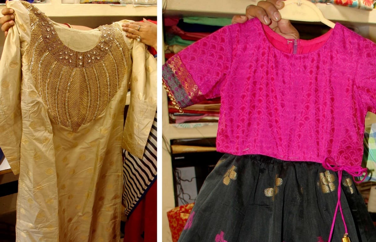 Many dresses can made from banarasi sarees