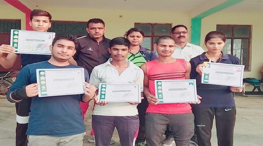 Shamli players win medals in wushu competition 2018