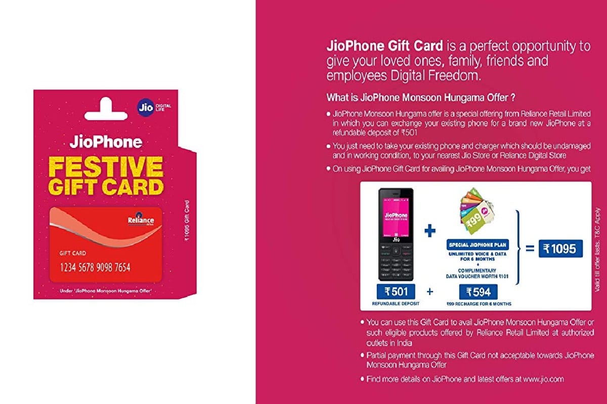 Jio Phone Gift Card