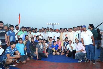 Bharat Kesari wrestling End in GIC grounds, Agra, Home Minister Rajnath Singh present as Chief Guest