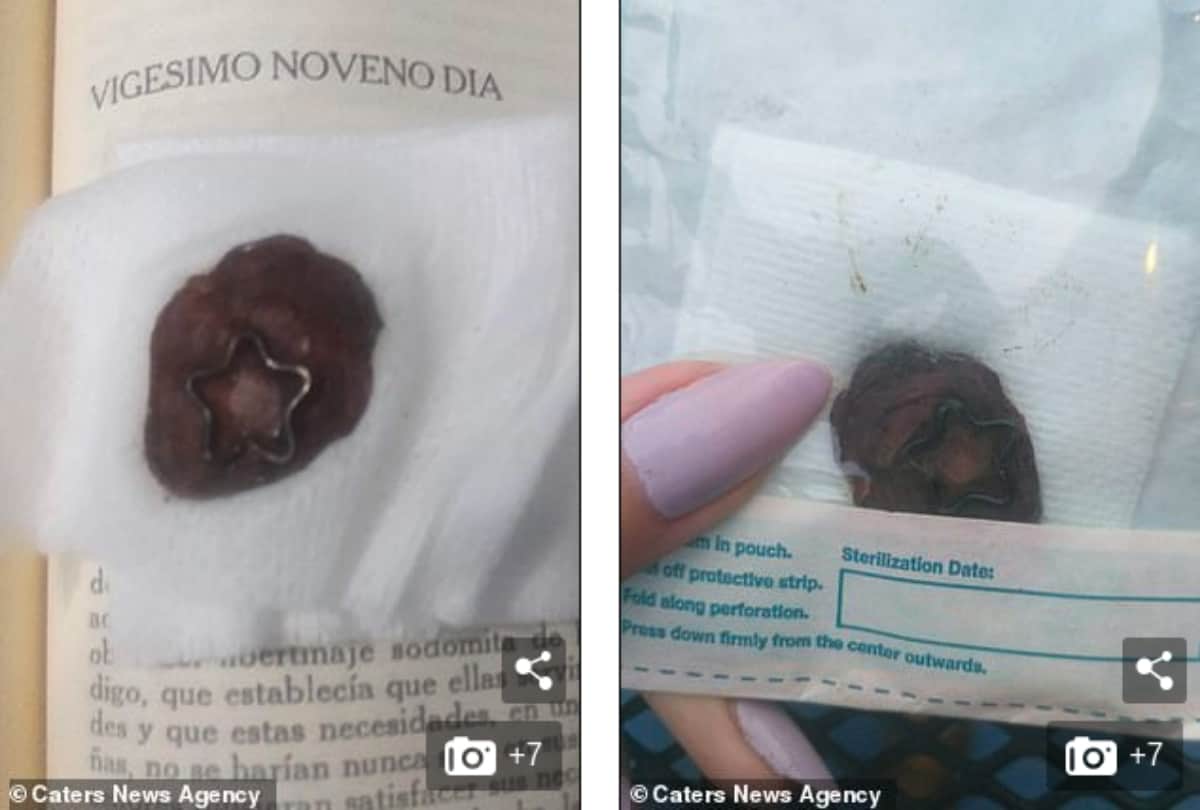 Mexican women removes her belly button and gifted to her boyfriend