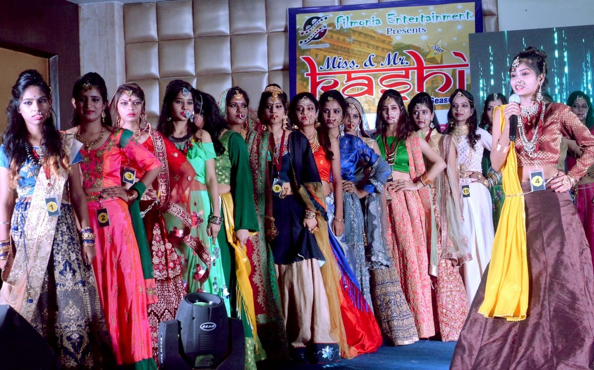 Miss and mr kashi final competition organised in hotel
