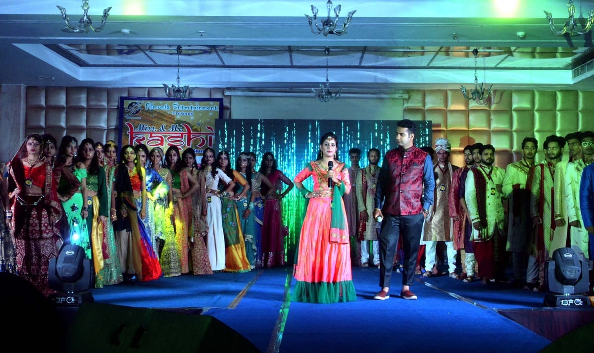 Miss and mr kashi final competition organised in hotel