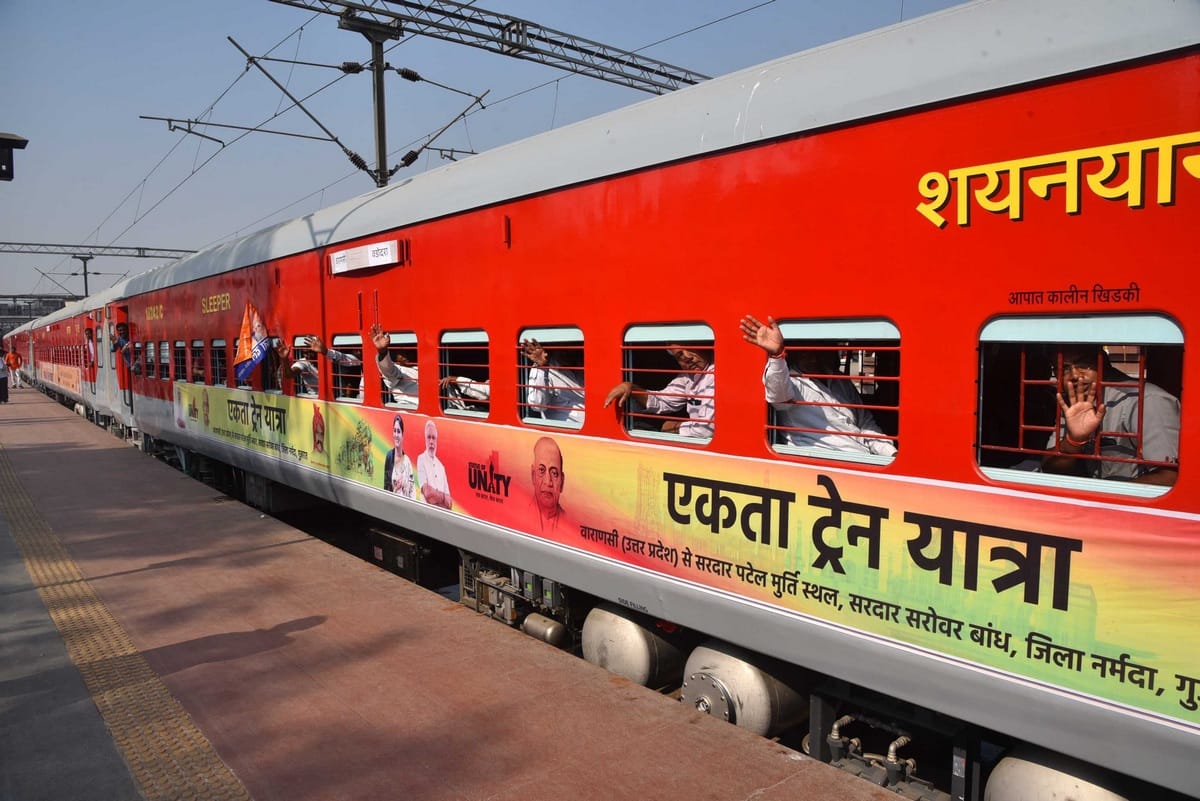 Statue of unity inauguration special train running from PM modi constituency