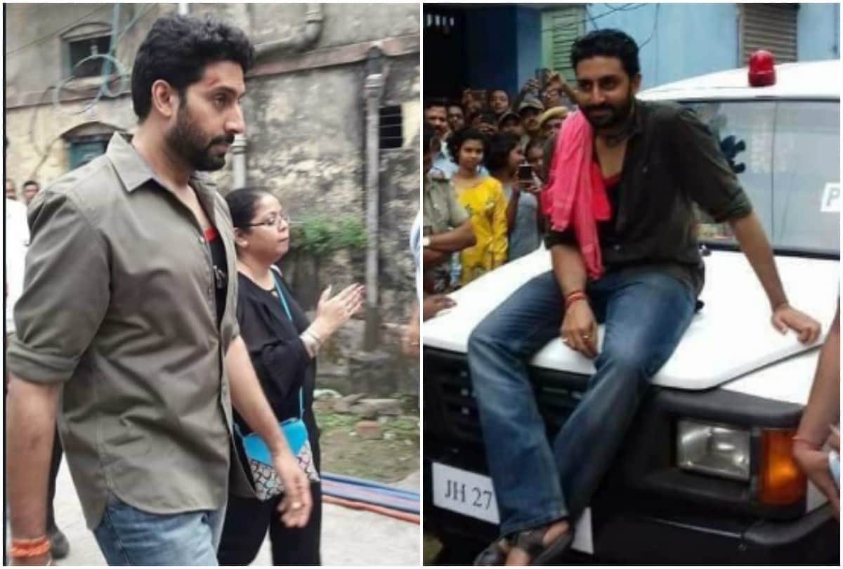 Abhishek Bachchan pics leak on sets of his next film of anurag   basu