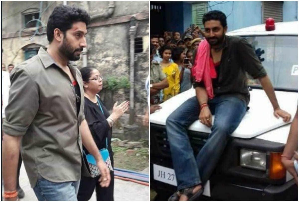 Abhishek Bachchan pics leak on sets of his next film of anurag   basu
